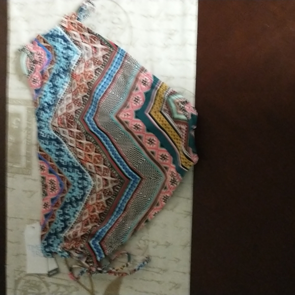 🌠HP🌠NWT Time and Tru Print Tankini w/Mid-rise Side Tie Bottom - Picture 7 of 10